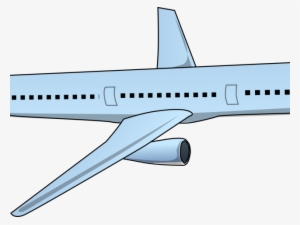 Plane Clipart Commercial Airplane - Airplane Flying Clipart Png
