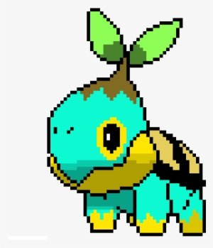 Shinest Turtwig - Pixel Art Circle