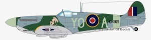 Although Not Ususally Conisdered The "main" Subject - Spitfire With Nose Art