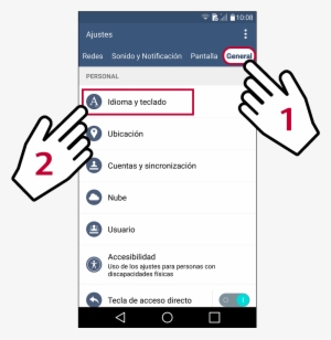 Lg Ajustes General Idioma Y Teclado - Memory Card