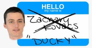 How Old Were You When You Got The Nickname Ducky I - Calligraphy