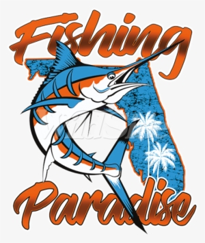 Fishing Paradise Florida State - Illustration