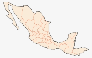 Rftmc Mexico Outline States - Portable Network Graphics