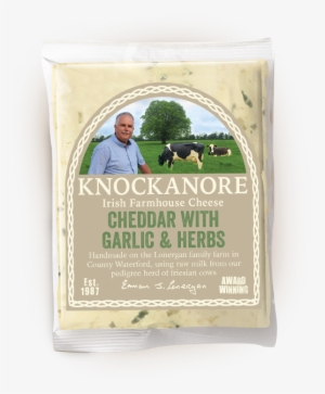 Cheddar With Garlic & Herbs - Knockanore