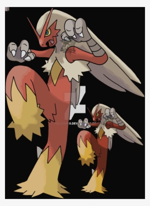 257 Blaziken Clipart - Cartoon