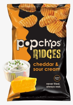 5oz Bag Of Cheddar And Sour Cream Popchips Ridges - Pop Chips
