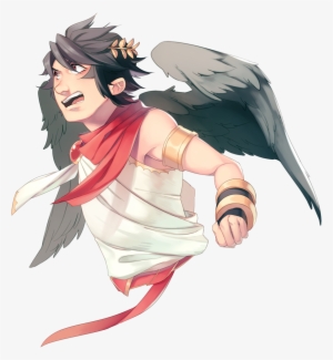 Images Of Dark Pit In White/red Colors From Smash Bros - Illustration