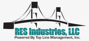 Res Industries Powered By Top Line Management Logo - Graphic Design
