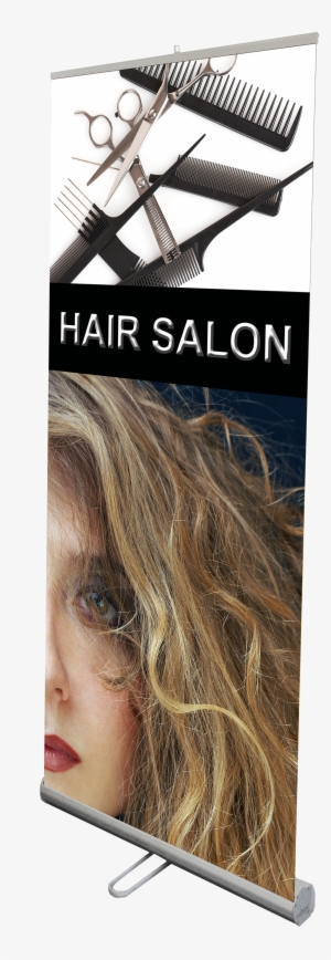 Click On Image For Larger View - Elegant Hair Salon Retractable Banners