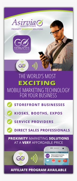 Go Services Table Top Retractable Banner - Best Mobile Sales And Service Banners
