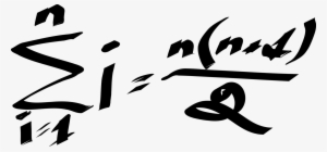 Formula Mathematics Number Algebra Summation - Carl Gauss Formula