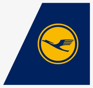 Lufthansa Logo Empennage - Yellow And Blue Airline Logo