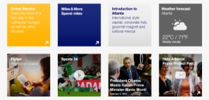 And Lufthansa - Graphic Design