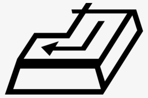 Vector Illustration Of Computer Keyboard Enter Key - Computer Keyboard