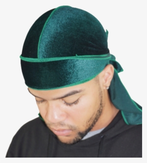 Green Velvet Durag - Baseball Cap