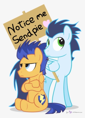 Dm29, Crossed Arms, Cute, Duo, Flash Sentry, Notice - Mlp Flash Sentry And Soarin