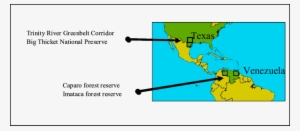 Study Areas In Two Countries Usa And Venezuela - United States Of America
