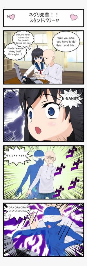 Neguri Senpai Stand Power - Cartoon