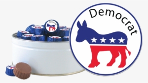 40 Individually Blue Foiled Wrapped Democratic Two-bite - Get Out And Vote 2016