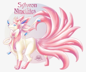 Green What Are You Doing Blue Sittin On Your Arcanine - Ninetales And Sylveon Fusion