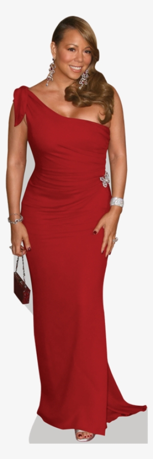 Mariah Carey - Celebrity Cutouts Mariah Carey (red Dress) Mini Cutout