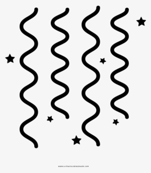 Streamers Coloring Page - Drawing