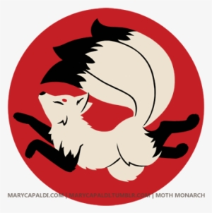Three-tailed Kitsune Shirt Design - Kitsune Transparent