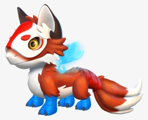Kitsune Dragon Baby - Dragon Mania Kitsune Dragon