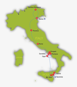 Best Of Italy Map 800 Final - 10 Day Italy Itinerary