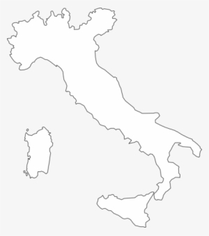 Map Of Italy In 1871 - Italy White Png