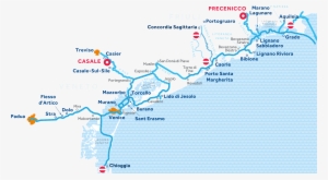 Venice And Friuli Region Map - Venice