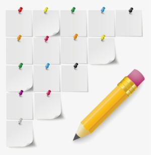 Note Paper And Pencil Vector - Pencil Vector Free Download