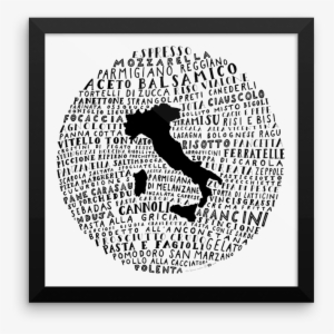 Food Map Of Italy - Gift