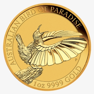 Birds Of Paradise Victoria's Riflebird 1oz Gold Coin - Gold Bird Of Paradise Coin