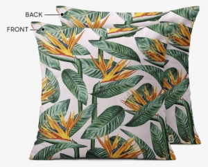 Dailyobjects Bird Of Paradise Leaves 12" Cushion Cover