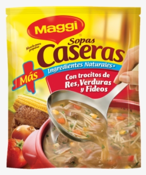 Sopa De Res Con Verduras Y Fideos - Maggi