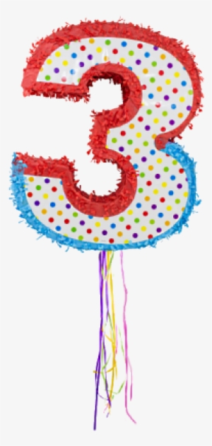 Folat Pinata Number 3 Mexico Party Candy Stash Kids