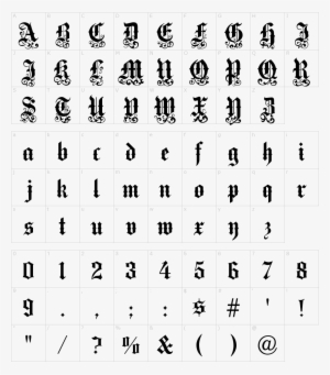 Font Characters - Slim Sans Serif