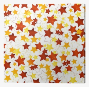 Cuadro En Lienzo Fondo Transparente Con Estrellas Doradas - Canvas