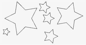 Dibujo De 6 Estrellas Para Colorear - Dibuixos Estrelles Per Pintar