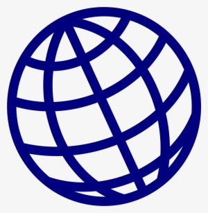 Open - Blue Globe Icon Png