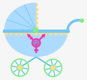 Feminism And Motherhood - Baby Stroller Clipart