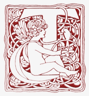 Wings Of Whimsy - Letter T Drop Cap