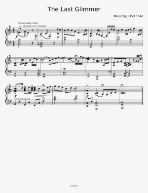 The Last Glimmer Sheet Music Composed By Music By Josh - Light By Regina Spektor Sheet Music