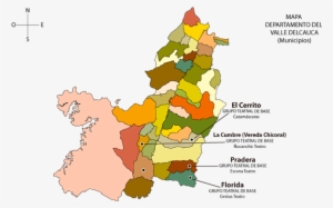 Mapa Del Valle Del Cauca - Division Politica Del Valle Del Cauca