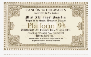 56322865a7b84 - Hogwarts Express Ticket