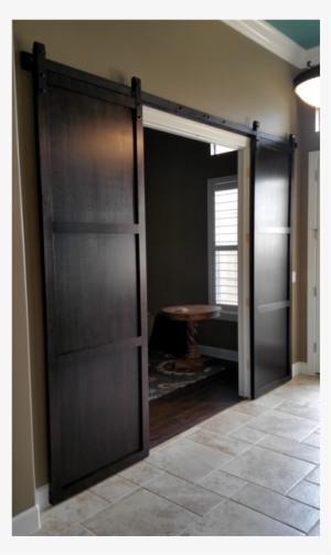 Dark Brown Sliding Barn Door - Interior Barn Door Scottsdale