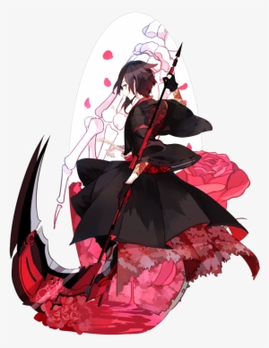 • Ruby Rose Rwby Japanese Style Weiss Schnee Milk-puppy - Ruby Rose Rwby No Background