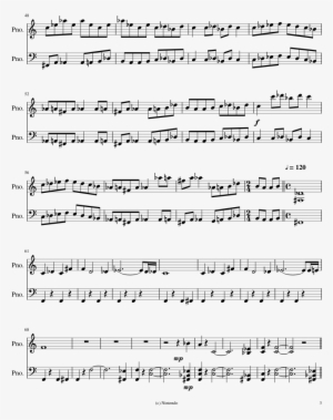 Dialga/palkia Battle At Spear Pillar Sheet Music Composed - Welcome To The Black Parade 악보
