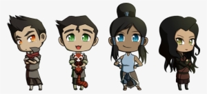 The Legend Of Korra Images Team Avatar Chibis Wallpaper - Korra Avatar The Legend Of Korra